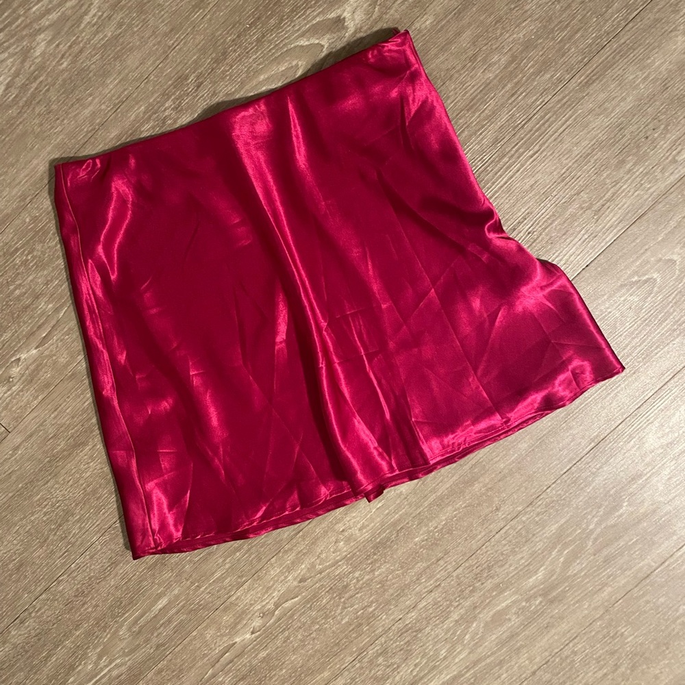 Satin skirt